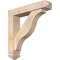 Ekena Millwork Funston Arts and Crafts Smooth Bracket w/ Offset Brace, Douglas Fir, 5 1/2"W x 26"D x 26"H BKT0604X26X26FST03SDF - alternate 1